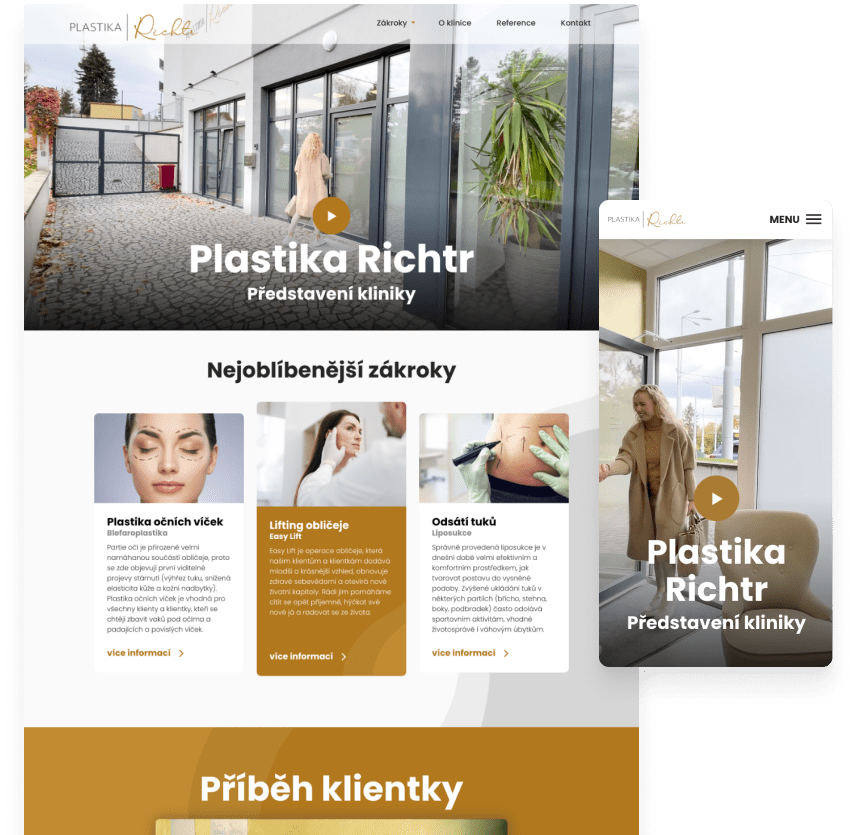 Plastika-richtr Vizualizace web – workoholix.cz