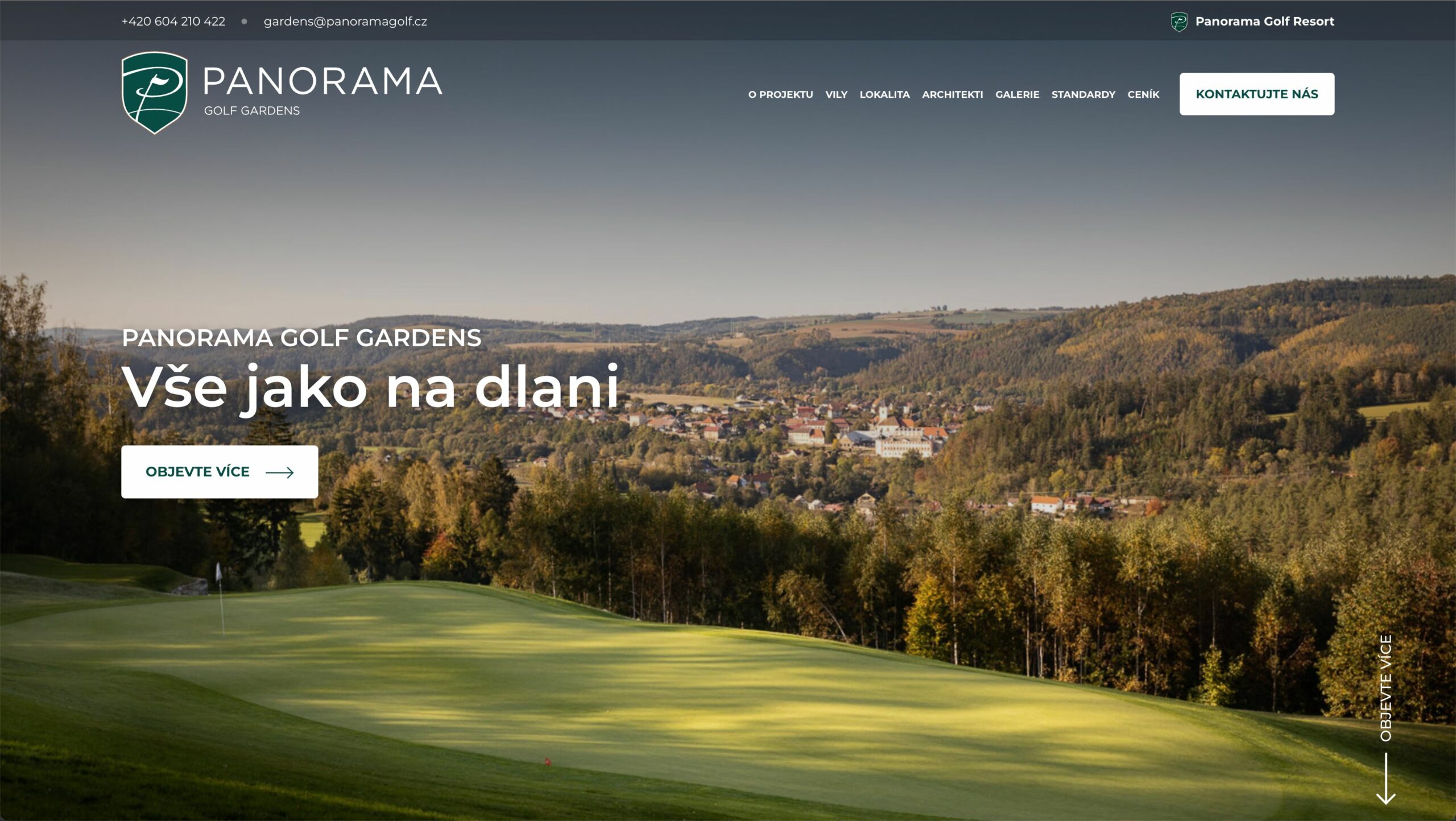 Panoramagolf vizualizace webu – workoholix.cz